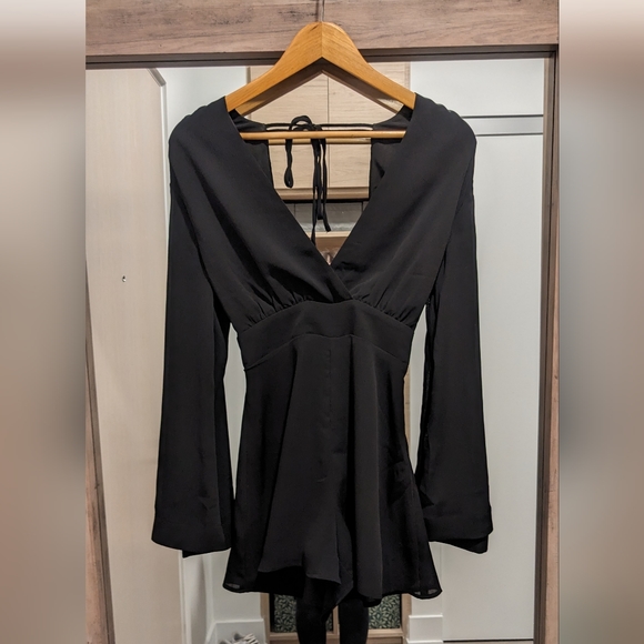 Black Dynamite Chiffon Romper - Picture 1 of 3